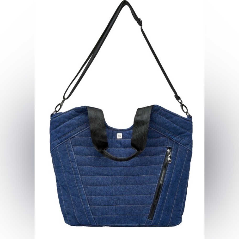 Think Royln Puzzle Tote Denim Blue